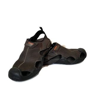 CROCS 15041 SWIFTWATER Men's brn/blk Mesh Sandals
